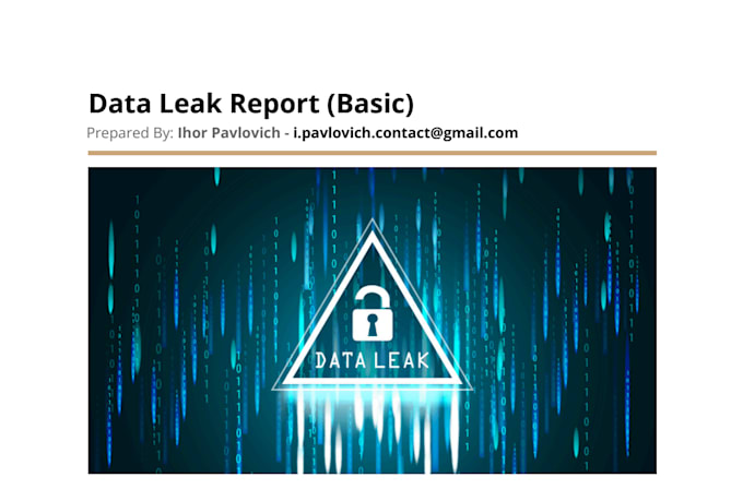check if your data has been leaked